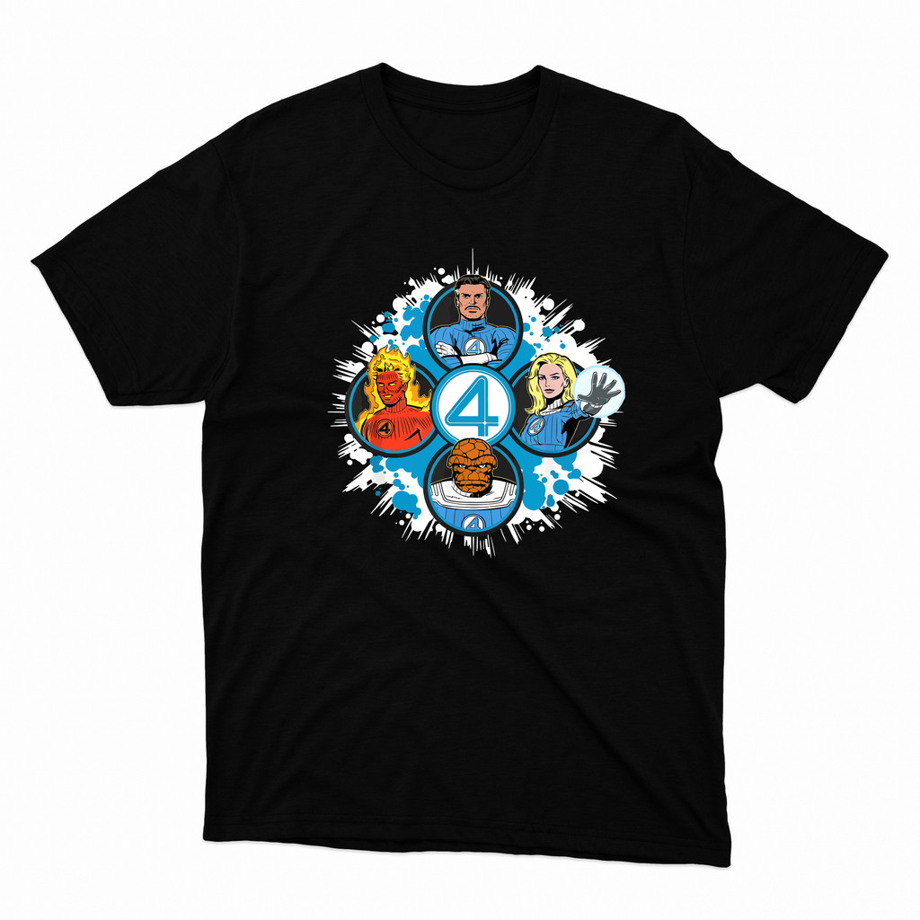 SUNOPY - Kaos Fantastic 4 - Unisex - Tc Combed 30s - Kaos DTF