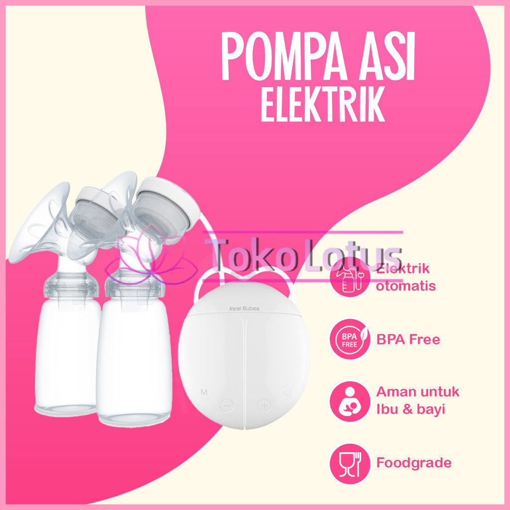 Qiutee Double Electric Breast Pump  Pompa ASI Elektrik Ganda - Bisa ECER DOT