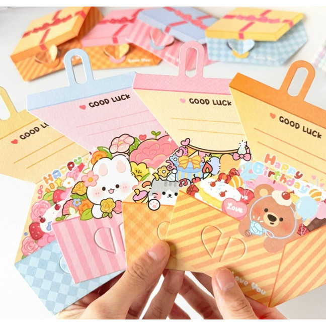 

HFM - Kartu ucapan gift box greeting card 3D lucu