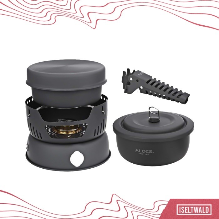 Alocs Set Alat Masak Nesting Camping Cooking Set CW-C05