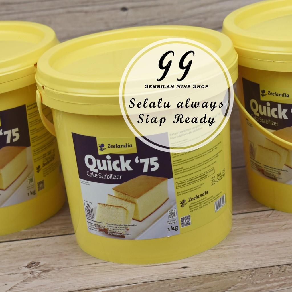 

Zeelandia Quick 75 Emulsifier 1 KG Pengemulsi SP Cake Stabilizer Kue
