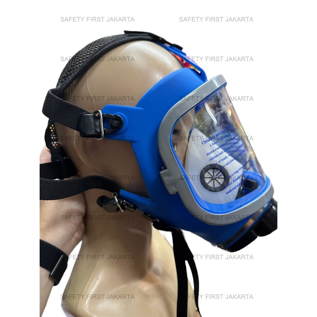 NEW PRODUK Full Face Gas Mask Respirator - Masker Kimia - Masker Airsoft TERLARIS