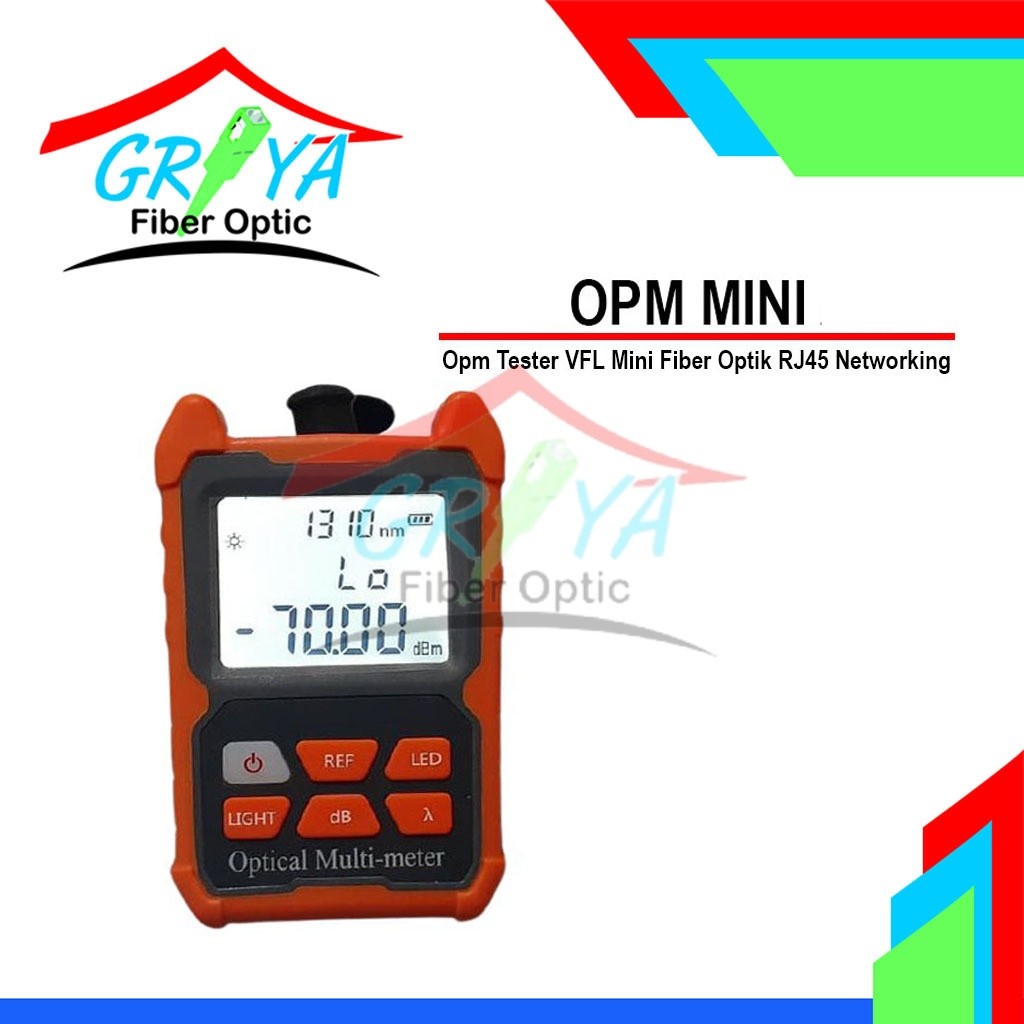 OPM Mini  Optical Power Meter Opm Mini Fiber Optik Networking