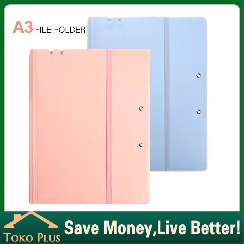 

Dokumen Keeper A3 Clear Holder A3 Folder A3 Warna Pastel Plastik Bening Lembut / Document Keeper / Display Book A3