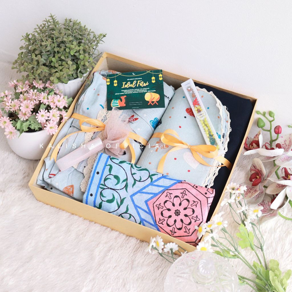 

FASHION MUSLIM Hampers Mukena / Hampers Hijab Anak / Hampers Lebaran / GiftBox / Birthday Kalova By Kalisha TERBARU