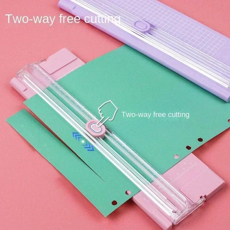 

Double-sided Small A4 Paper Cutter Mini and Portable Paper Cutter Student Offices Photo Origami Cutting Machine Home Accessories