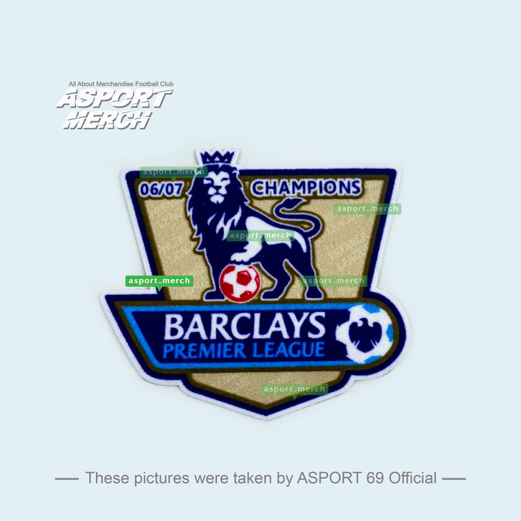 ASPORT PATCH MAN UNITED EPL 2007 2008 CHAMPION PATCH BADGE EPL 2007 2008 CHAMPION FLOCK 3D REPRO