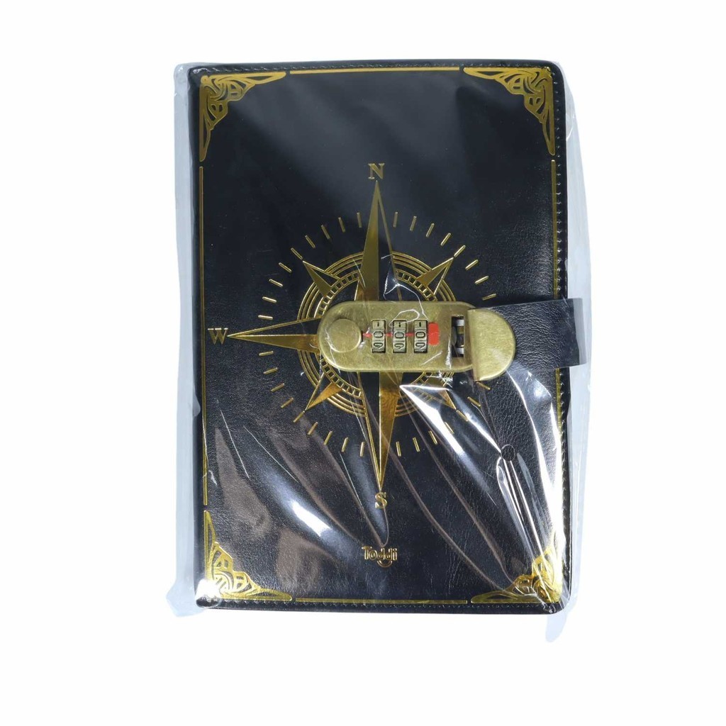 

LRSSHOP Toddi Buku Jurnal Leather Notebook Diary 300 Halaman with Lock - JJ-03| BISA COD |