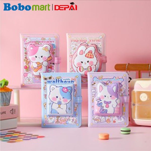 

BOBOMART Notebook Spiral 50K-DP1012, 80 Lembar, Karakter Lucu, Buku Spiral Aesthetic, Ukuran Kecil