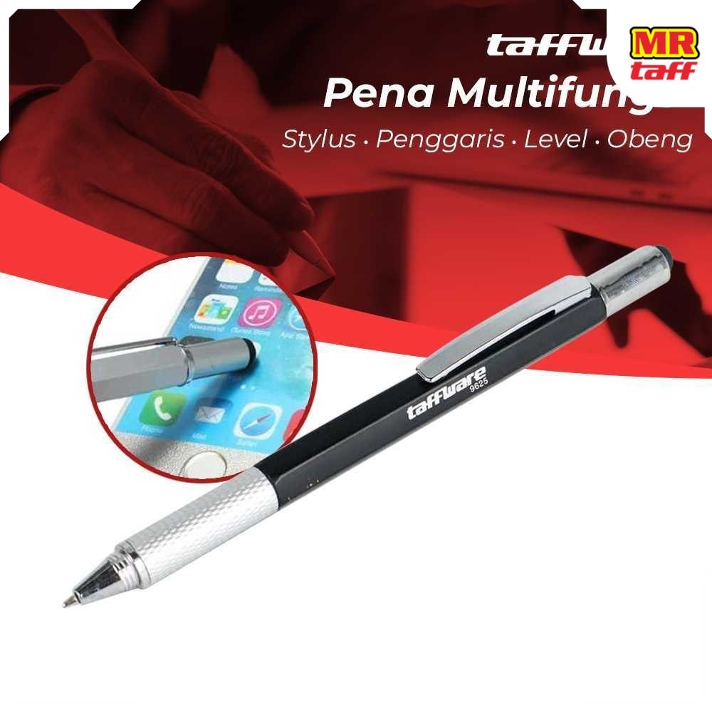 

Taffware Pena Multifungsi Plastik Stylus Penggaris Waterpass Obeng - 9625
