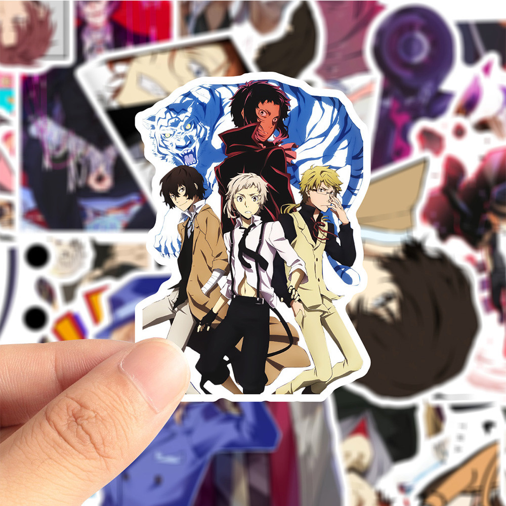 

10/30/50pcs Cartoon Bungou Stray Dogs Manga Stickers Cool Anime Decal Kid Gift DIY Motorcycle Phone Bike Car Classic Toy Sticker