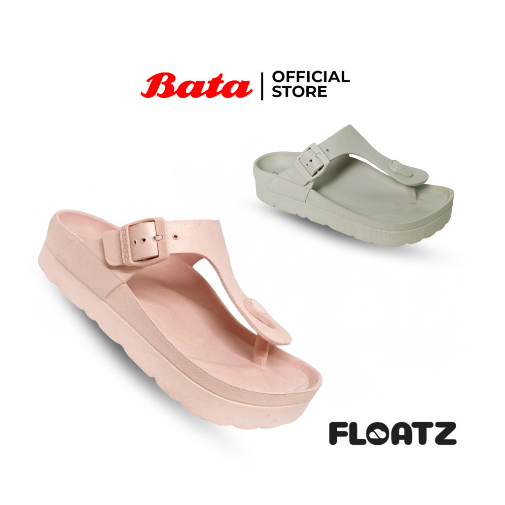 ZS23WE FLOATZ by BATA - SASHA "Rubber" Sendal Jepit Karet Wanita