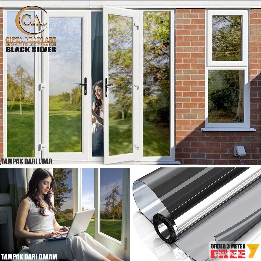 stiker kaca film gedung rumah peredam panas variasi jendela kaca rumah kantor ruko kanopi