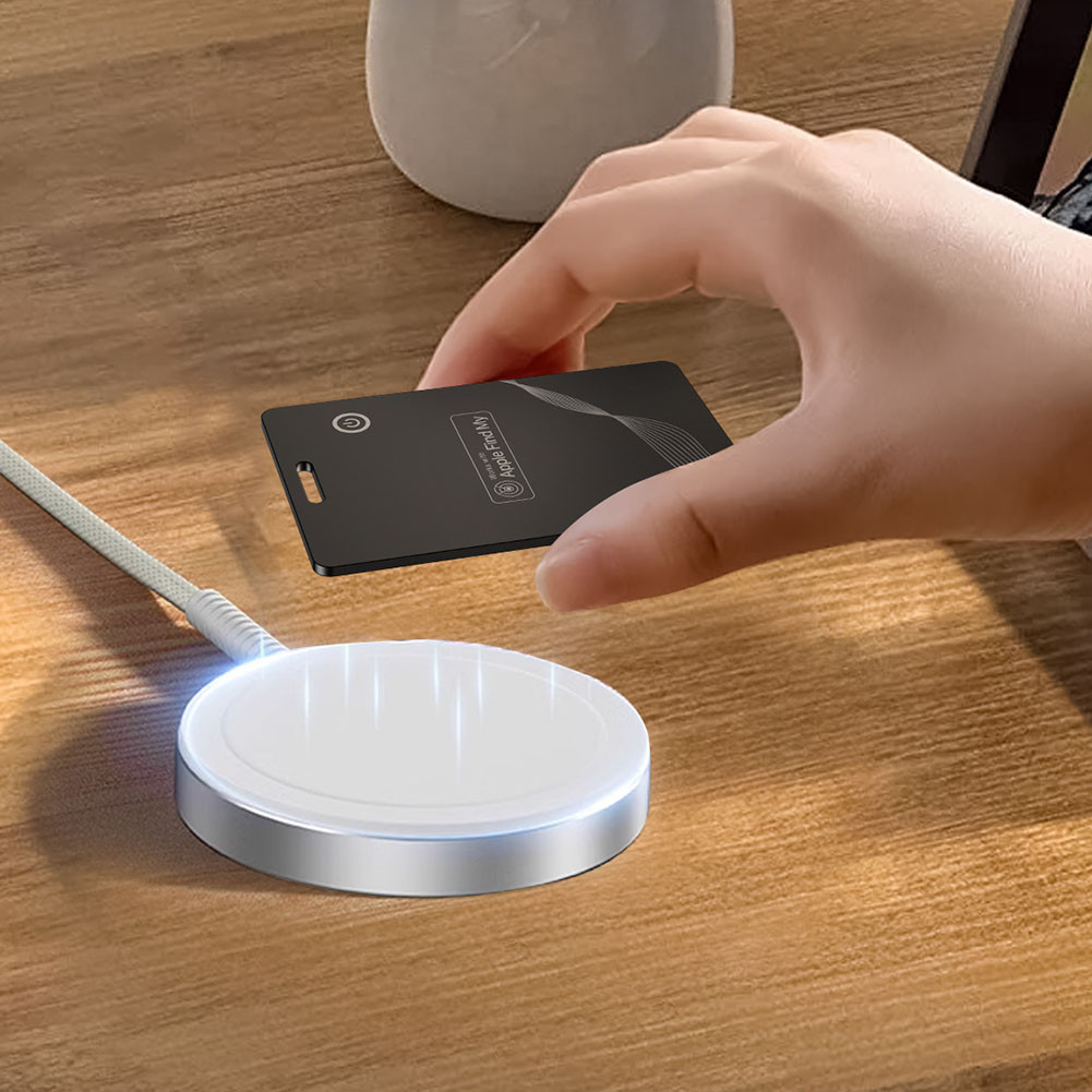 

Smart Location Tag IP68 Waterproof Smart Airtag Card GPS Tracking Item Card Finder Wireless Charging for Luggage Purse and More