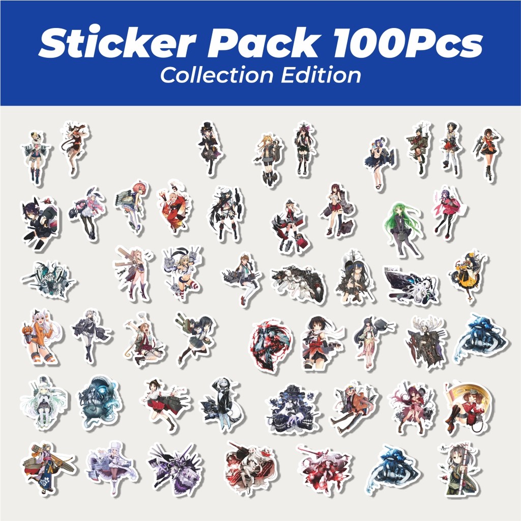 

Hot Stiker Anime Game Series Kantai Collection Character 4 Lucu Anti Air Stikers Berperekat Waterproof Sticker Decal Buat Motor Helm Buku Journal Koper Casing HP Laptop Botol Minum