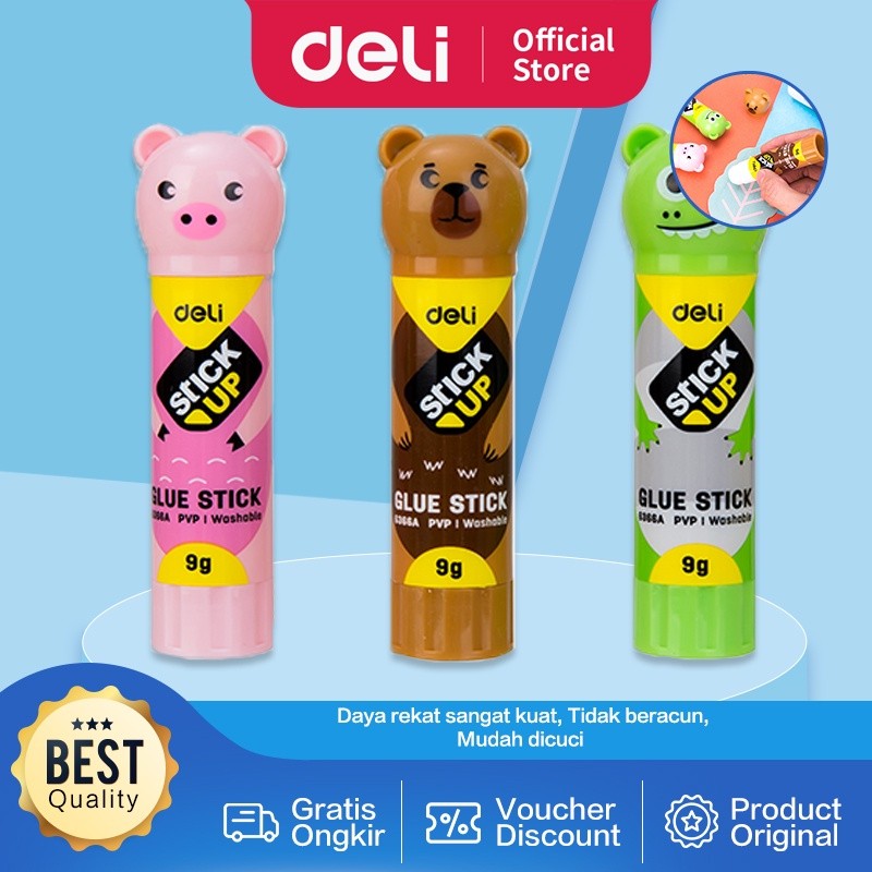 

Deli Stik Lem Glue Stick Fancy perekat yang kuat cepat kering tidak beracun E6366A