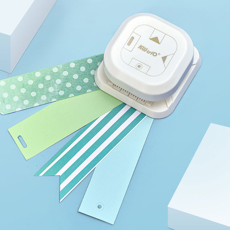 

4 in 1 Tag Punch Corner Rounder Cutter Paper Label Punch for Scrapbooking Card for DIY Paper Card Photo Card Making Supplies