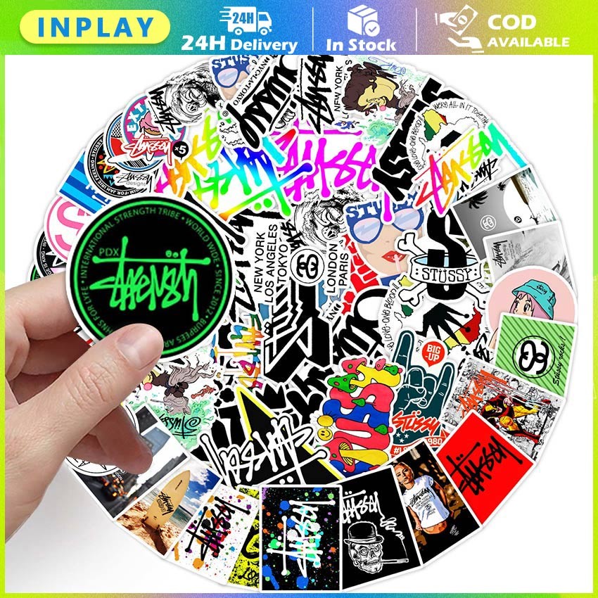

Sticker Pack Stussy Grafiti Huruf 50 Lembar Tahan Air Untuk Laptop, Botol Minum, Koper, dan Helm Motor