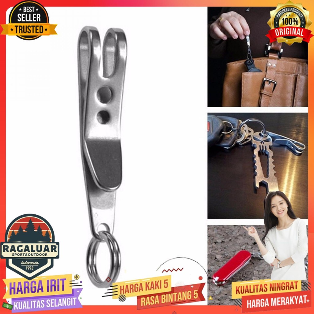 

UFO Expand Suspension Clip Multifungsi Stainless Steel with Key Ring - A261B