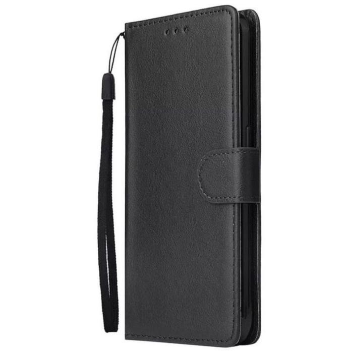 PROMO Flip A11/A12/A13 Samsung case dompet Kulit Free tali - Hitam, A11