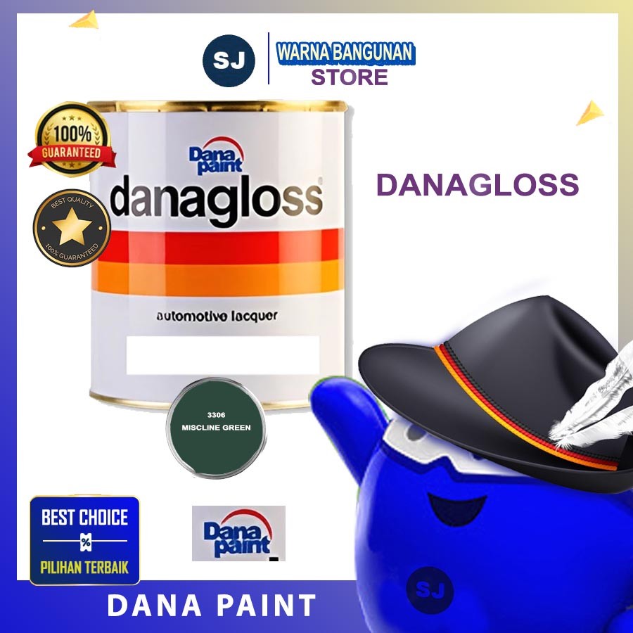 

DANAGLOSS NC 3306 MISCELINA GREEN - Cat Mobil Kayu Besi Duco