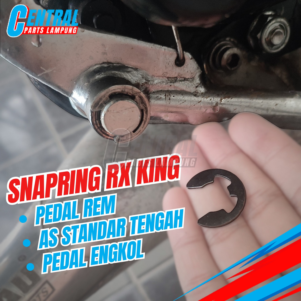 Klip Spi Pedal Rem / Pedal Engkol / As Standar Tengah Rx King Rxking - Snapring Ring Universal
