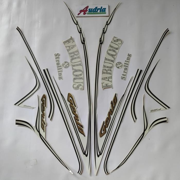 PROMO Striping Sticker Motor Honda Genio 110 Fabulous 2019 Putih