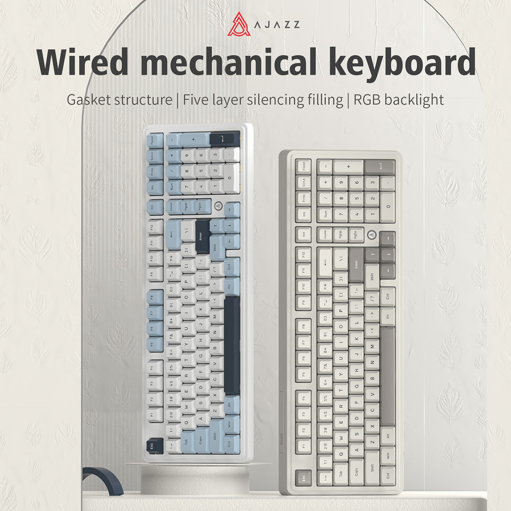 Ajazz AK980 Wired Mechanical Keyboard Gaming RGB / Mixed Light