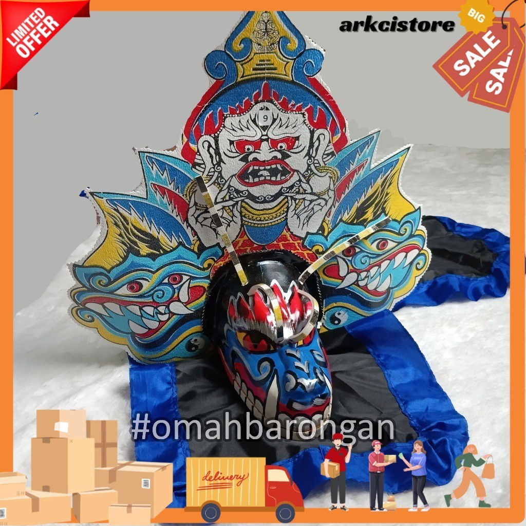 

Barongan Anak Caplokan Spon Devil Buto Biru Ukuran Tanggung Full Free Kemul terlaris ark #n6