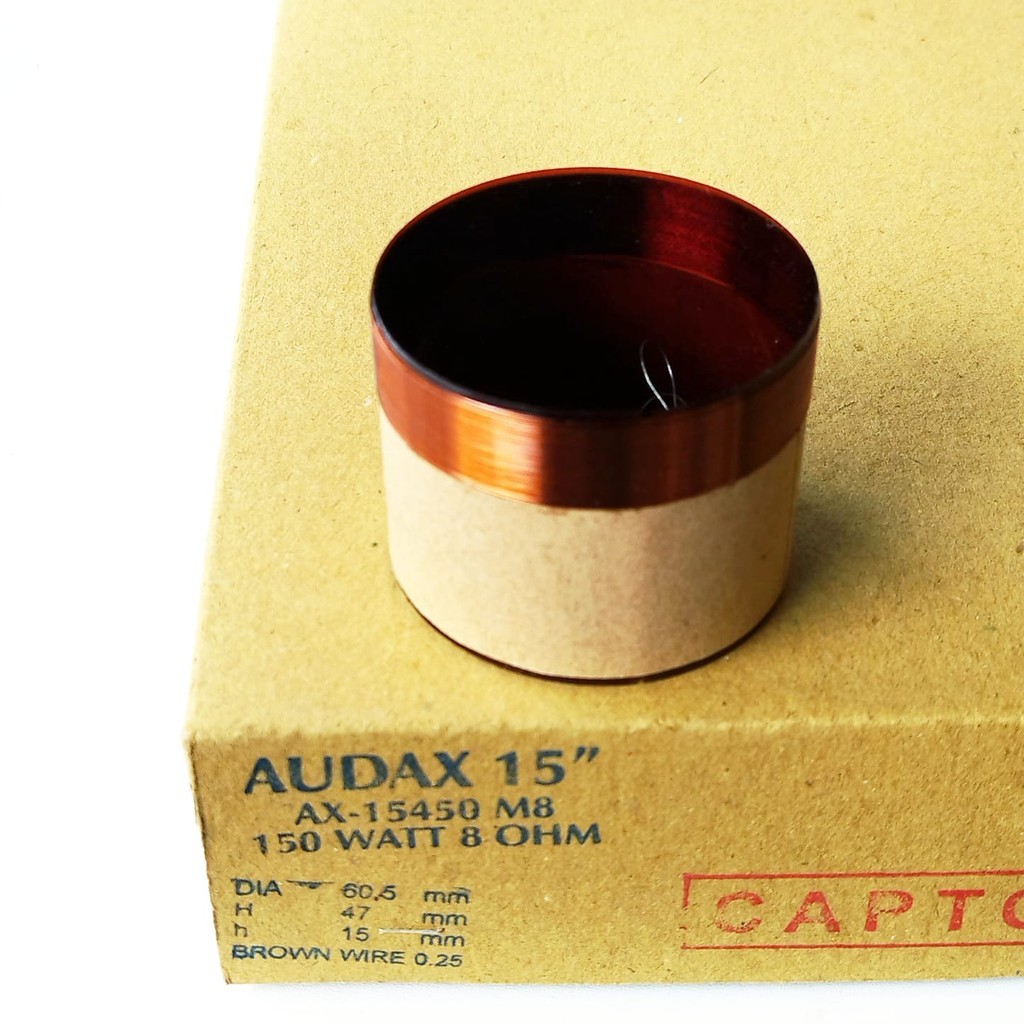 Spool Speaker 15inch Audax Capton AX15450 M8 150W 8 Ohm
