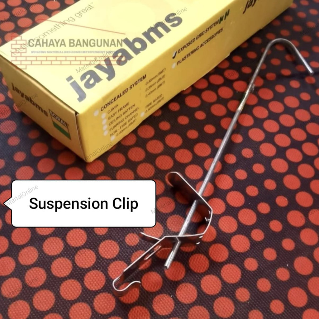 JAYABOARD PN410 PN 410 Suspension Clip Adjuster Penjepit Rod Rangka Pengatur Holo Hollo Plafon Gypsu