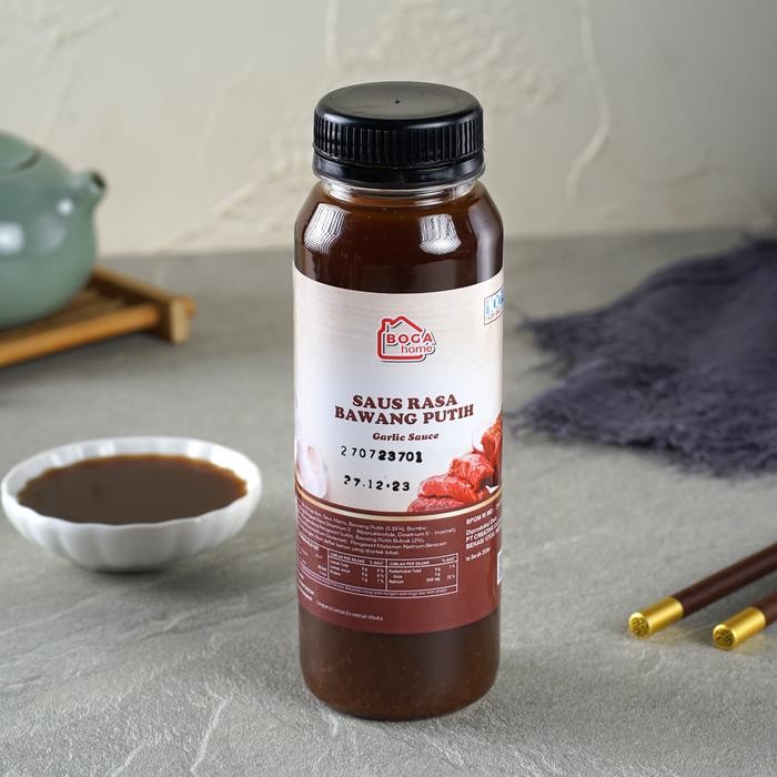 

Boga Home Sauce Saus Honey | Sweet | Korean Spicy | Ponzu | Garlic | Teriyaki | Sukiyaki - Garlic Sauce