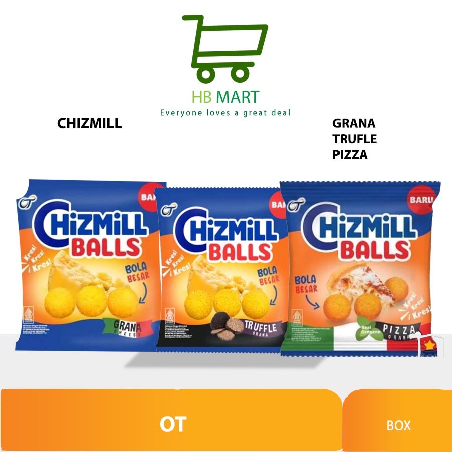 

CHIZMILL BALLS TRUFFLE / CHEESE / PIZZA GRANA 16gr