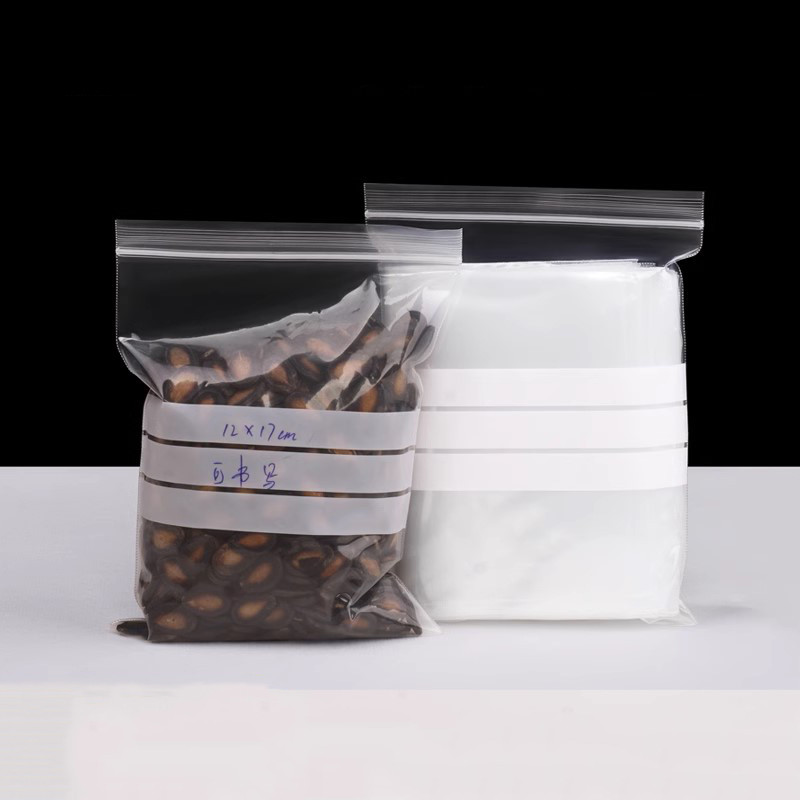 

100pcs 10 wire Writing Packaging Remember Note Pouches Plastic Zip Lock Jewelry Bag Write On Seal Self Resealable polythene