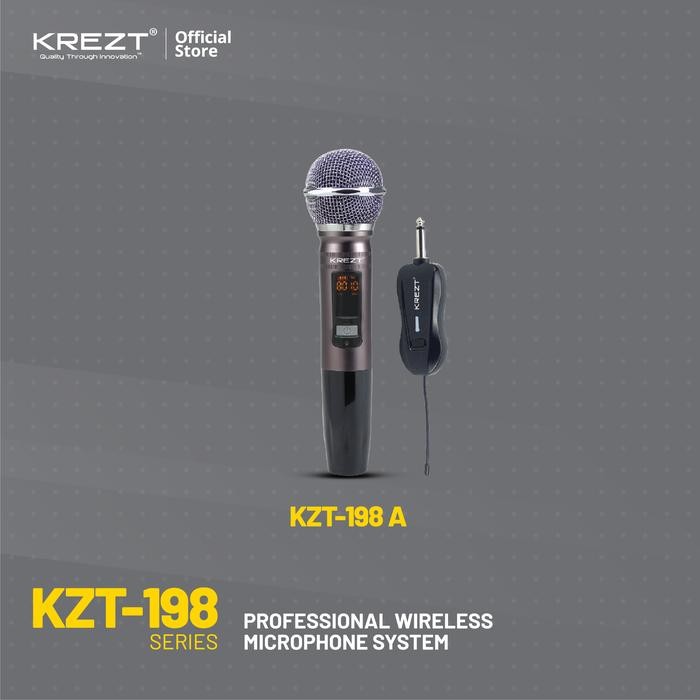 KREZT Wireless Microphone KZT-198 Mikrofon Tanpa Kabel Frekuensi UHF - KZT-198 A