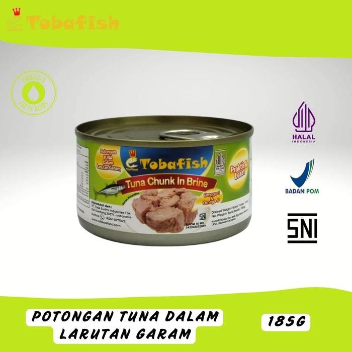 

[TERLARIS] Canned Tuna Chunk in Brine Tobafish / Tuna kaleng dalam Larutan Garam-[TERLARIS ]