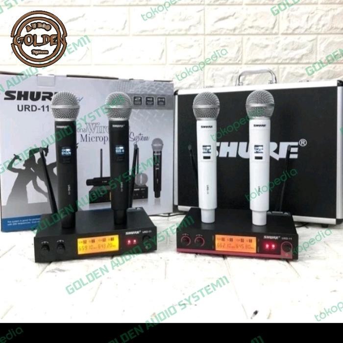 MIC WIRELESS SHURE URD 11 + 2 MIC (MICROPHONE) HANDLE