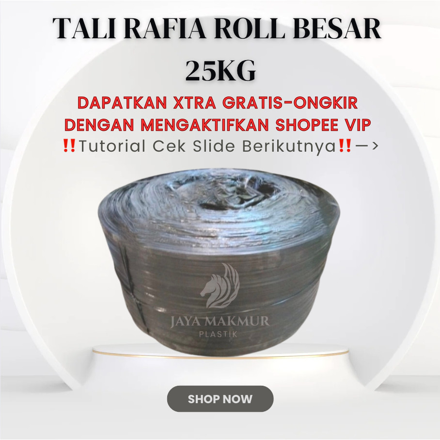 

Tali Rafia 25kg roll gulungan besar abu 25kg 25 kg termurah variasi 20kg - 30kg (BACA DESCRIPTION)