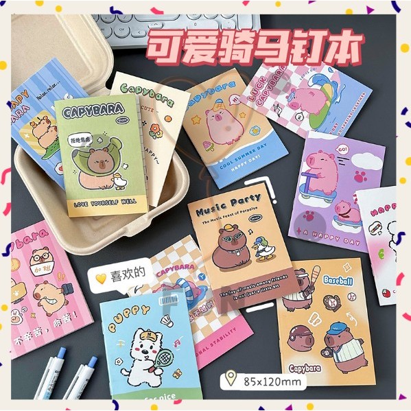 

Funfinds Buku Catatan Tulis Kertas Mini Notebook Motif kapibara Capybara S-NB025