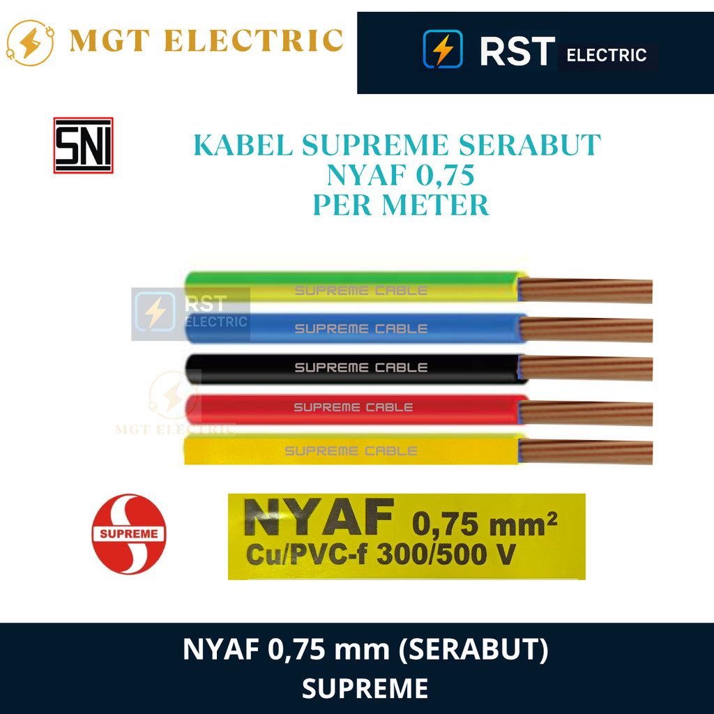 Kabel Supreme NYAF 0.75 mm Eceran / Supreme NYAF 0,75 mm Eceran