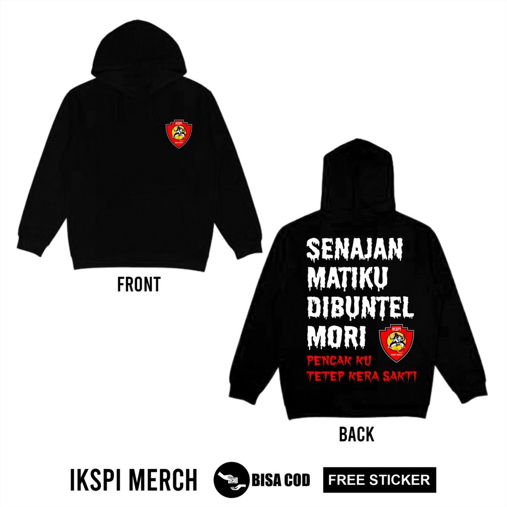 HOODIE IKSPI SENAJAN MATIKU DIBUNTEL MORI JAKET IKSPI TERBARU - JAKET KERA SAKTI - JAKET HOODIE IKSP
