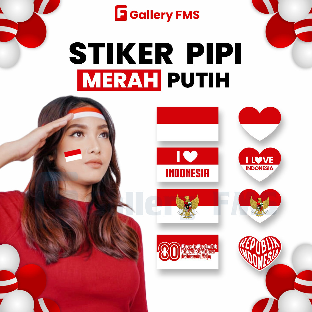 

Stiker Pipi Merah Putih - Stiker Bendera Merah Putih Pipi