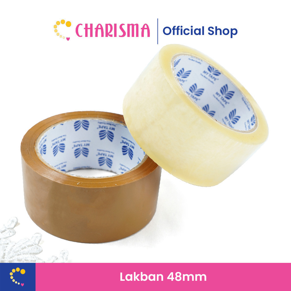 

Charisma Lakban Bening Coklat - Isolasi Solatip Premium 48mm 100 Yard