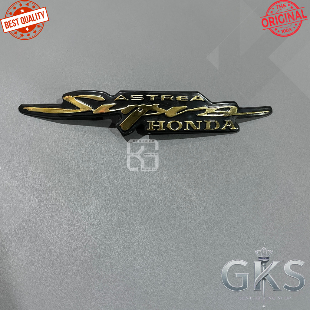 emblem simbol logo honda astrea supra Supra x 100 GOLD