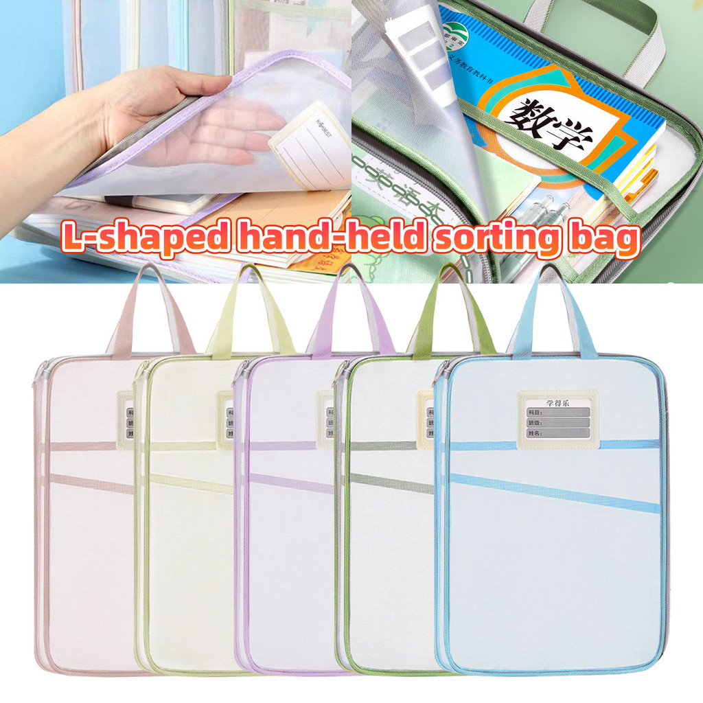 

3Lapis Dokumen bag /Tas Folder Portabel Jaring Penyimpanan Kertas / Map Dokumen / Tas Klasifikasi Buku Teks