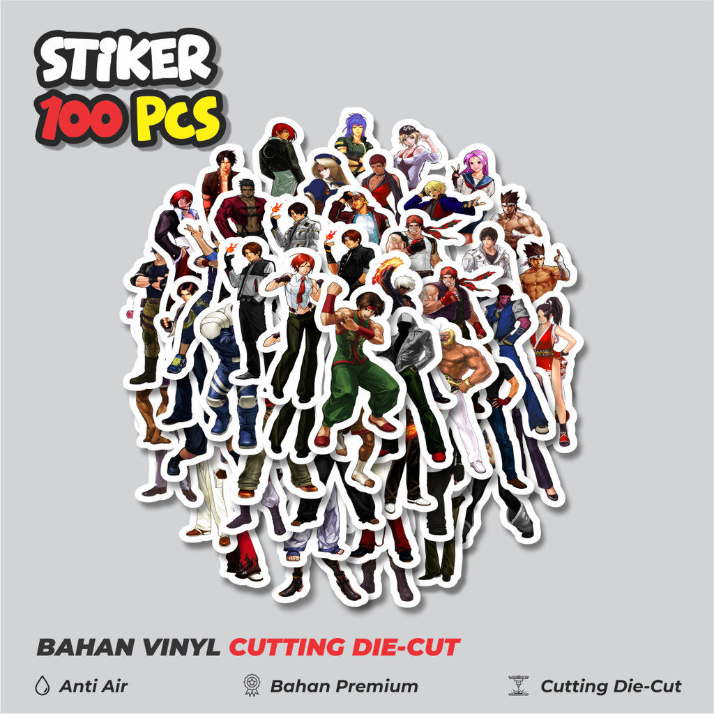 

Terbaru! 50 pcs Stiker Game Series King Of Fighter Character Mix 2 Dekorasi Lucu Kreatif untuk Notebook, Skateboard, HP