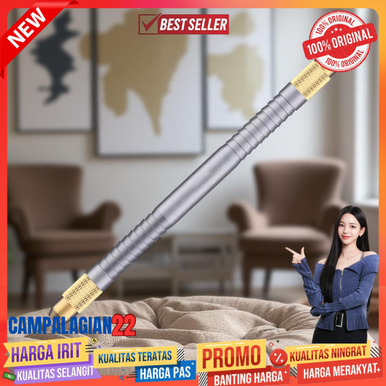 

UGAIN Handle Pisau Ukir Cutter Crafting Hobby Pen Double Head Clamp - UG-316