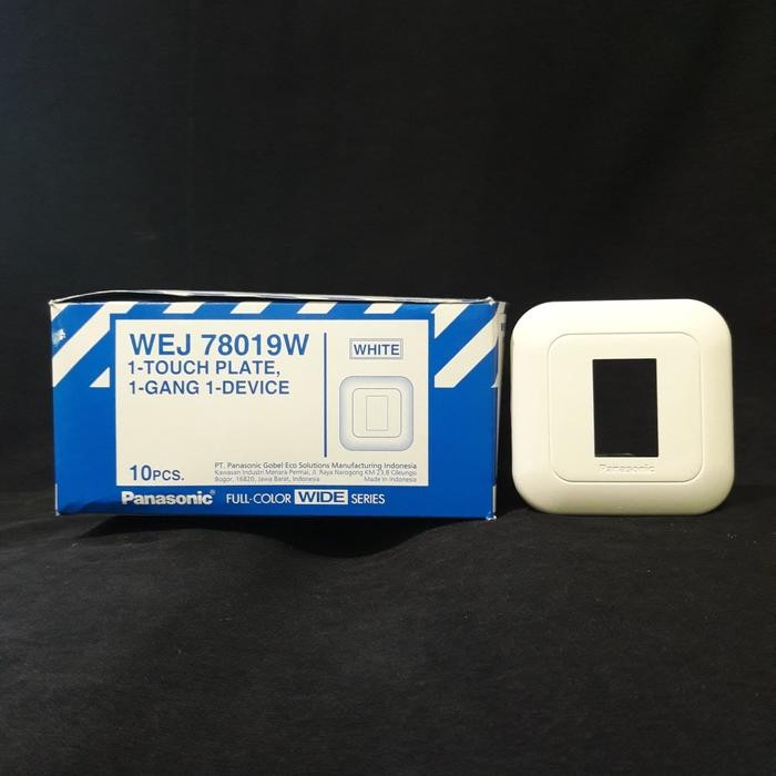 Plate 1 Gang 1 Device Wide Series Panasonic WEJ 78019 W Rumah sakelar Saklar Perumahan switch lampu
