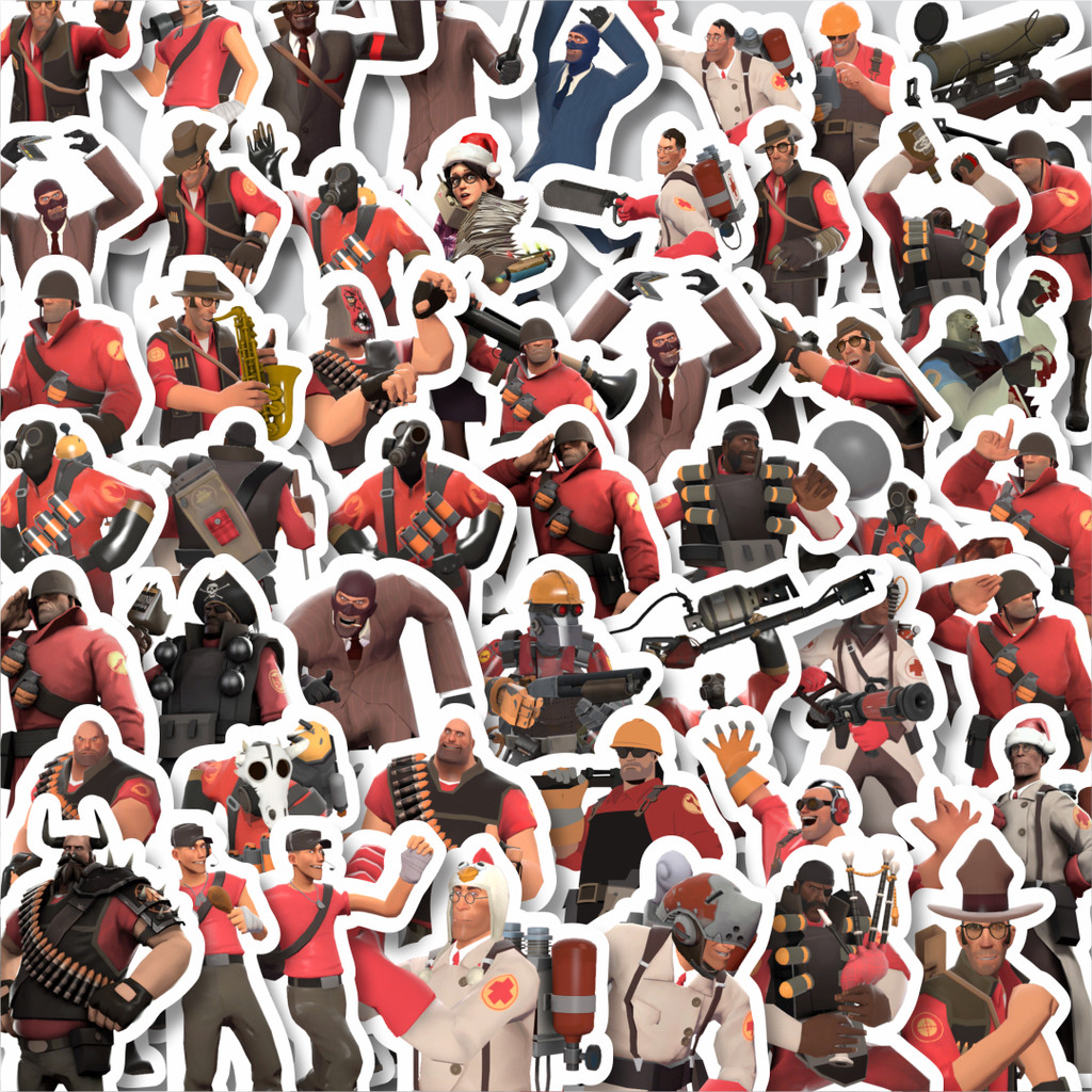 

Stiker Cutting Pack Stiker Game Series Team Fortres Character V1 Isi 100Pcs Series Aesthetic Lucu Keren Untuk Koper Bahan Vynil