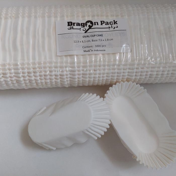 New cake cases oval cup cake alas risoles alas eclair - 1 roll
